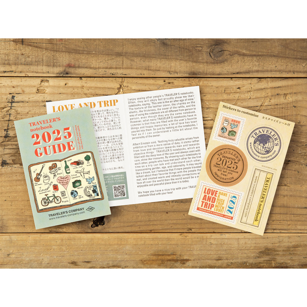 Traveler's 2025 Passport Size Diary Insert - Monthly