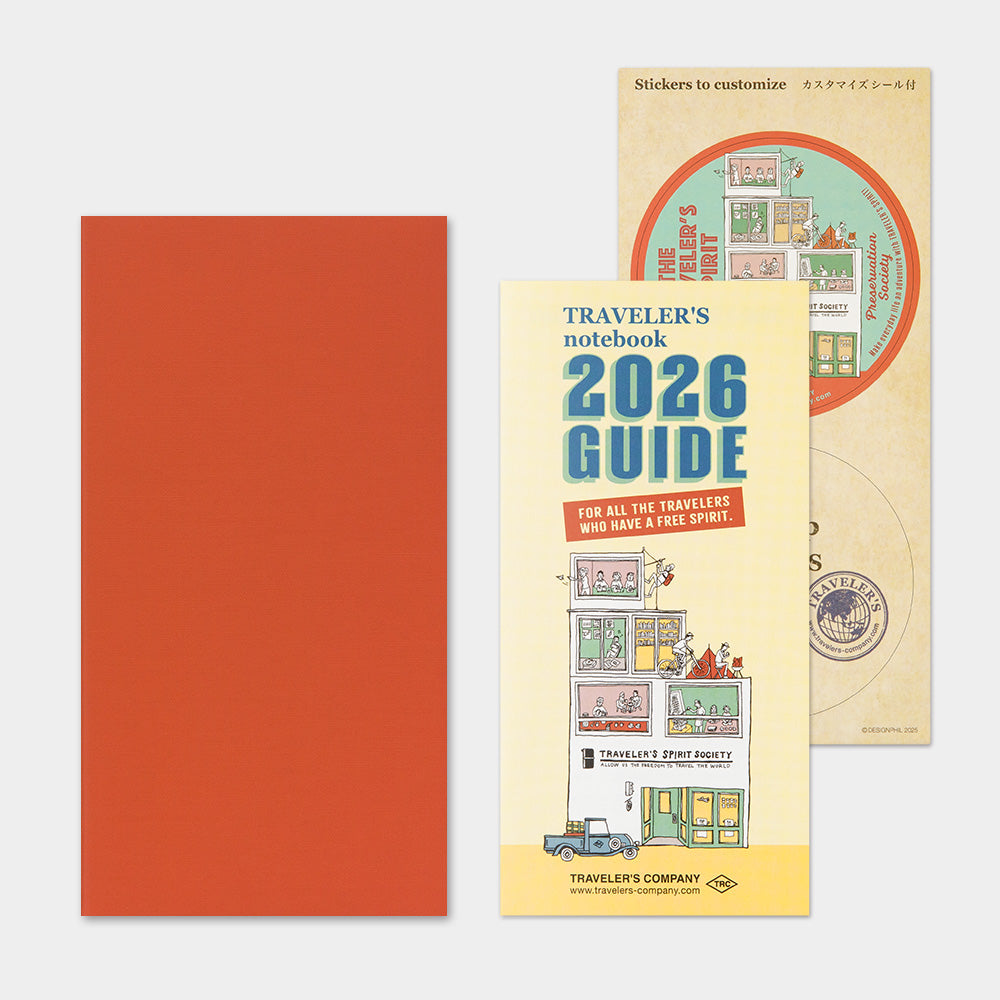 TRAVELER'S 2026 Regular Size Diary Insert - Monthly