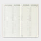 TRAVELER'S 2026 Regular Size Diary Insert - Weekly + Memo