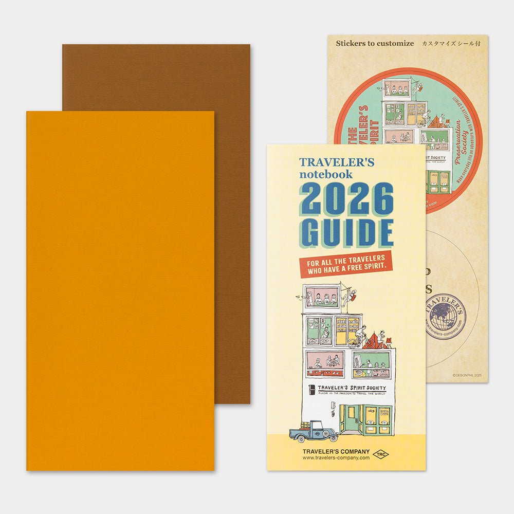 TRAVELER'S 2026 Regular Size Diary Insert - Weekly Vertical
