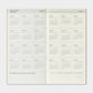 TRAVELER'S 2026 Regular Size Diary Insert - Weekly Vertical