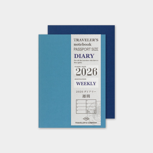 TRAVELER'S 2026 Passport Size Diary Insert - Weekly