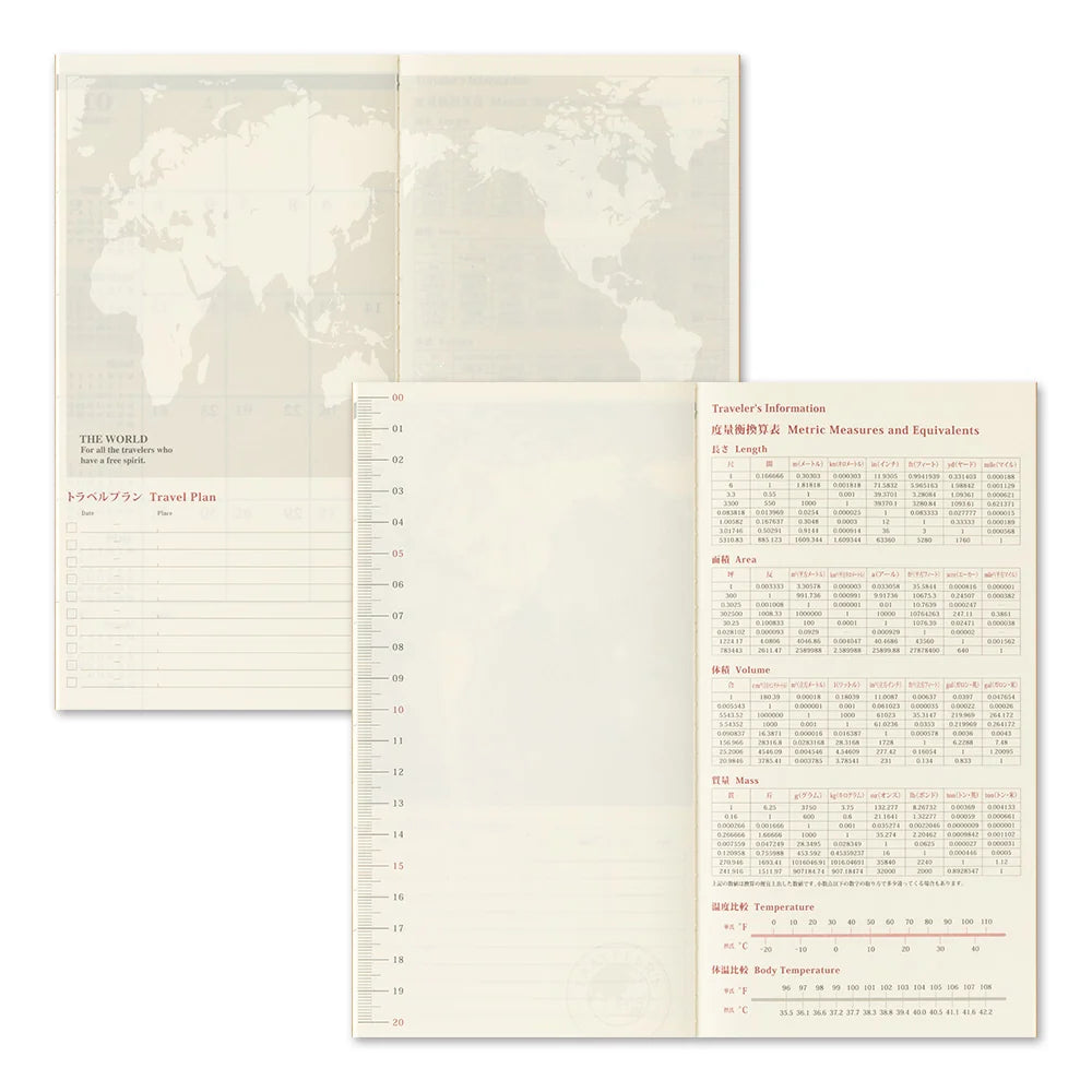 TRAVELER'S 2027 Regular Size Diary Insert - Monthly