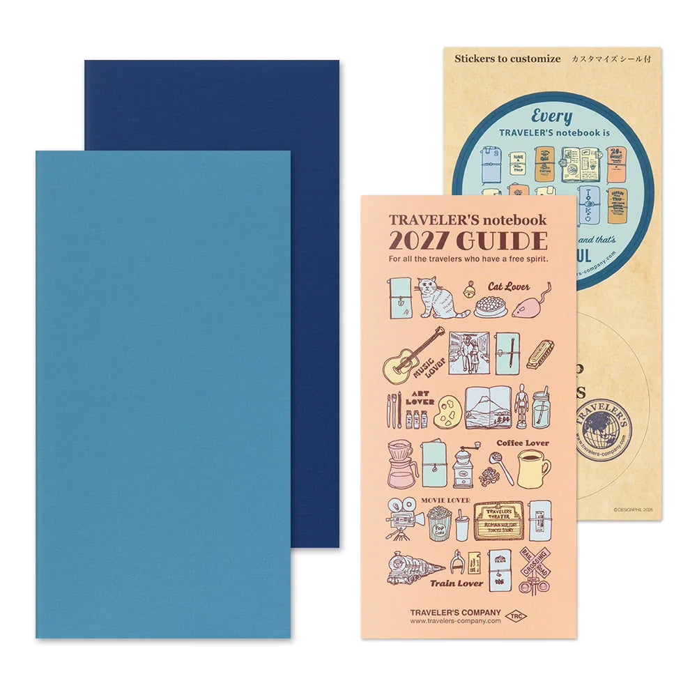 TRAVELER'S 2027 Regular Size Diary Insert - Weekly + Memo