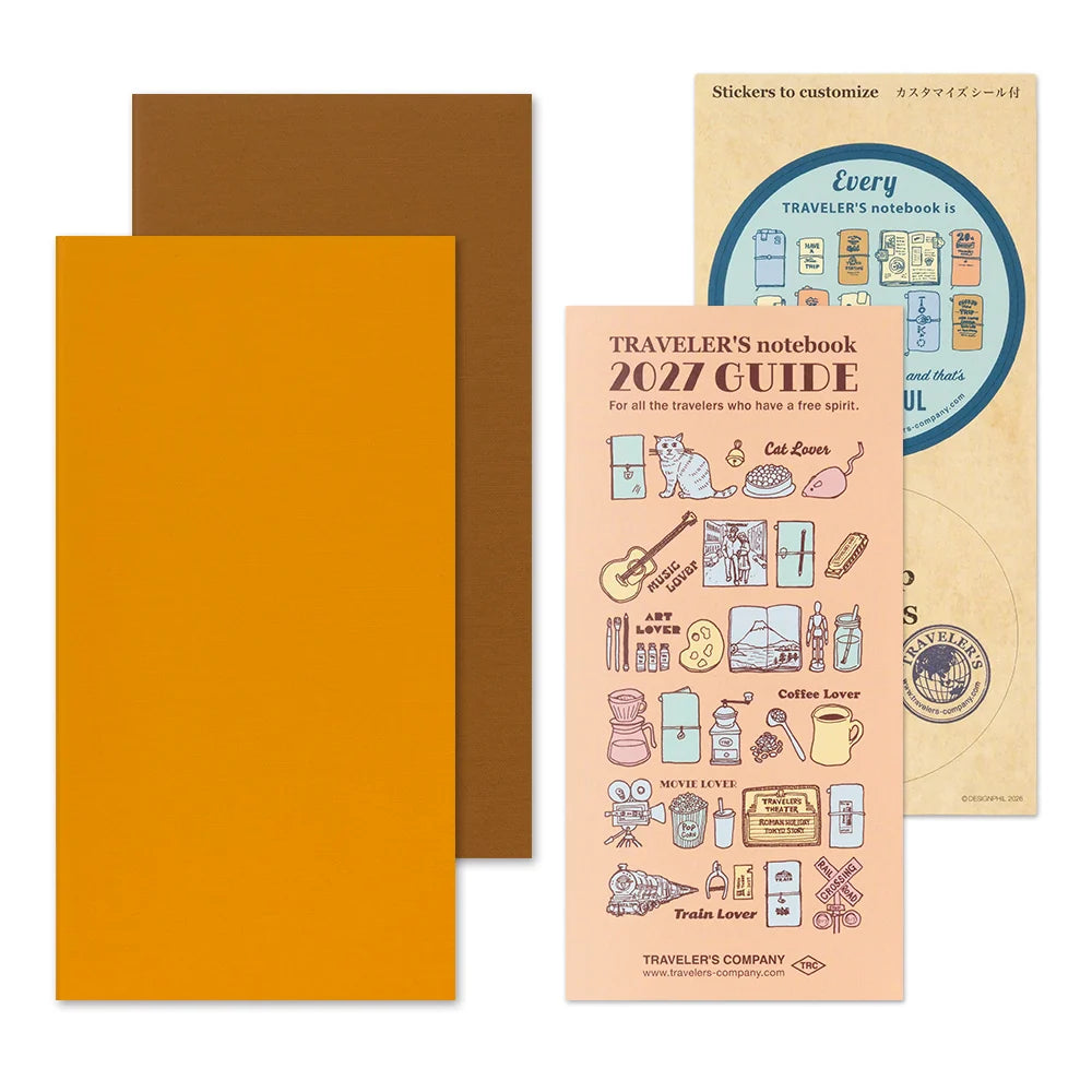 TRAVELER'S 2027 Regular Size Diary Insert - Weekly Vertical
