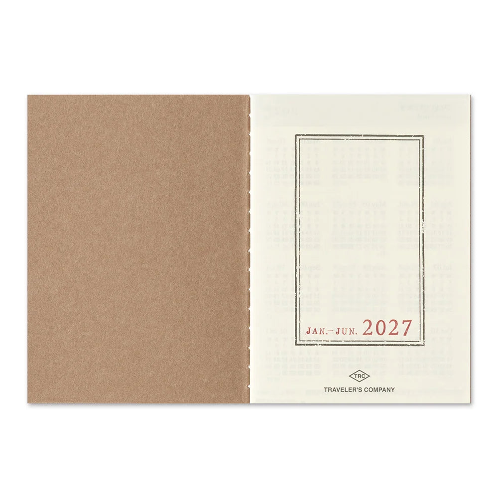 TRAVELER'S 2027 Passport Size Diary Insert - Weekly