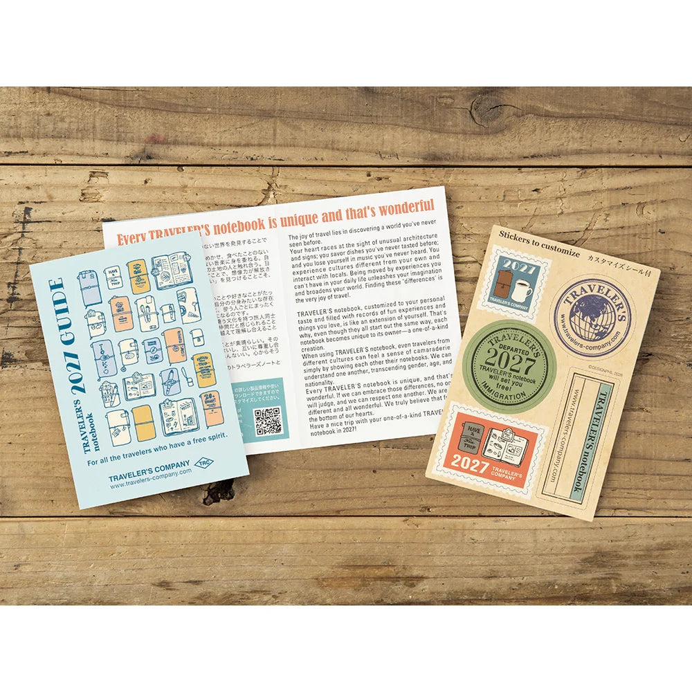 TRAVELER'S 2027 Passport Size Diary Insert - Weekly