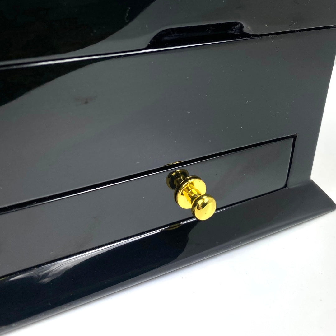 22 Lacquered Pen Box - Ebony Black