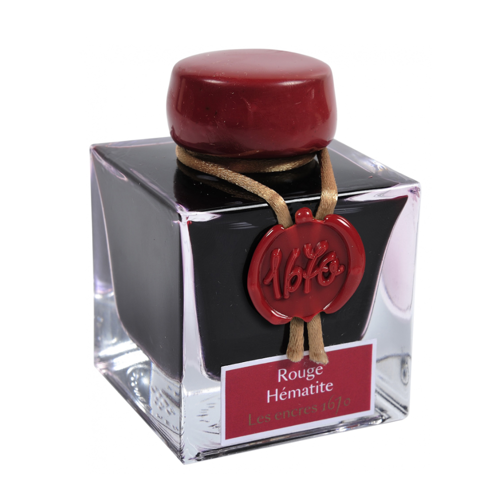 J. Herbin 1670 Rouge Hematite (Red Hematite) 50ml Bottled Ink
