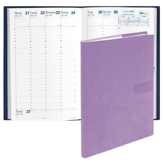 Quo Vadis 2026 Minister Weekly Planner - Texas Violet