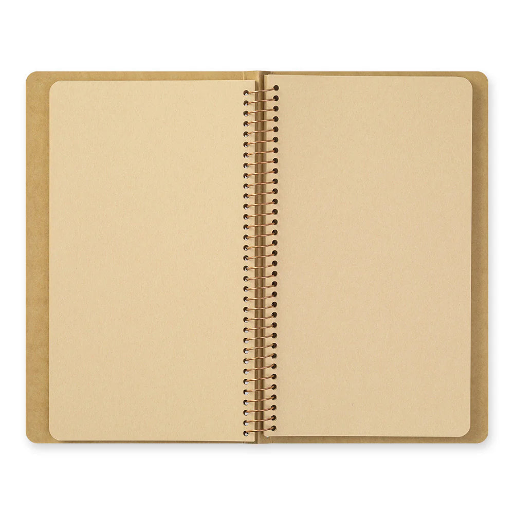 Traveler's Company Spiral Ring Notebook - Blank DW Kraft Paper (A5 Slim)