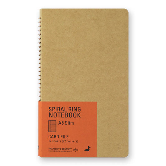 Traveler's Company Spiral Ring Notebook - Card File (A5 Slim)