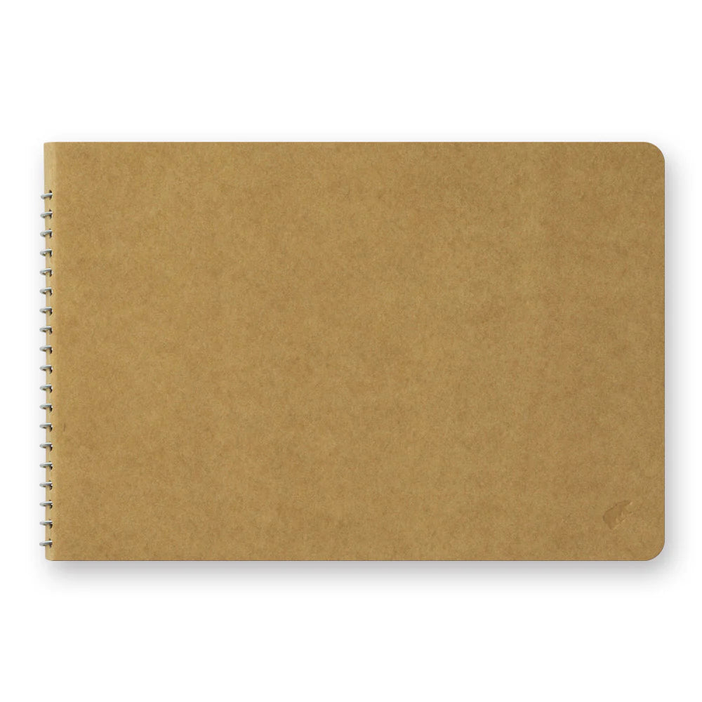 Traveler's Company Spiral Ring Notebook - Blank MD Paper White (B6 Landscape)