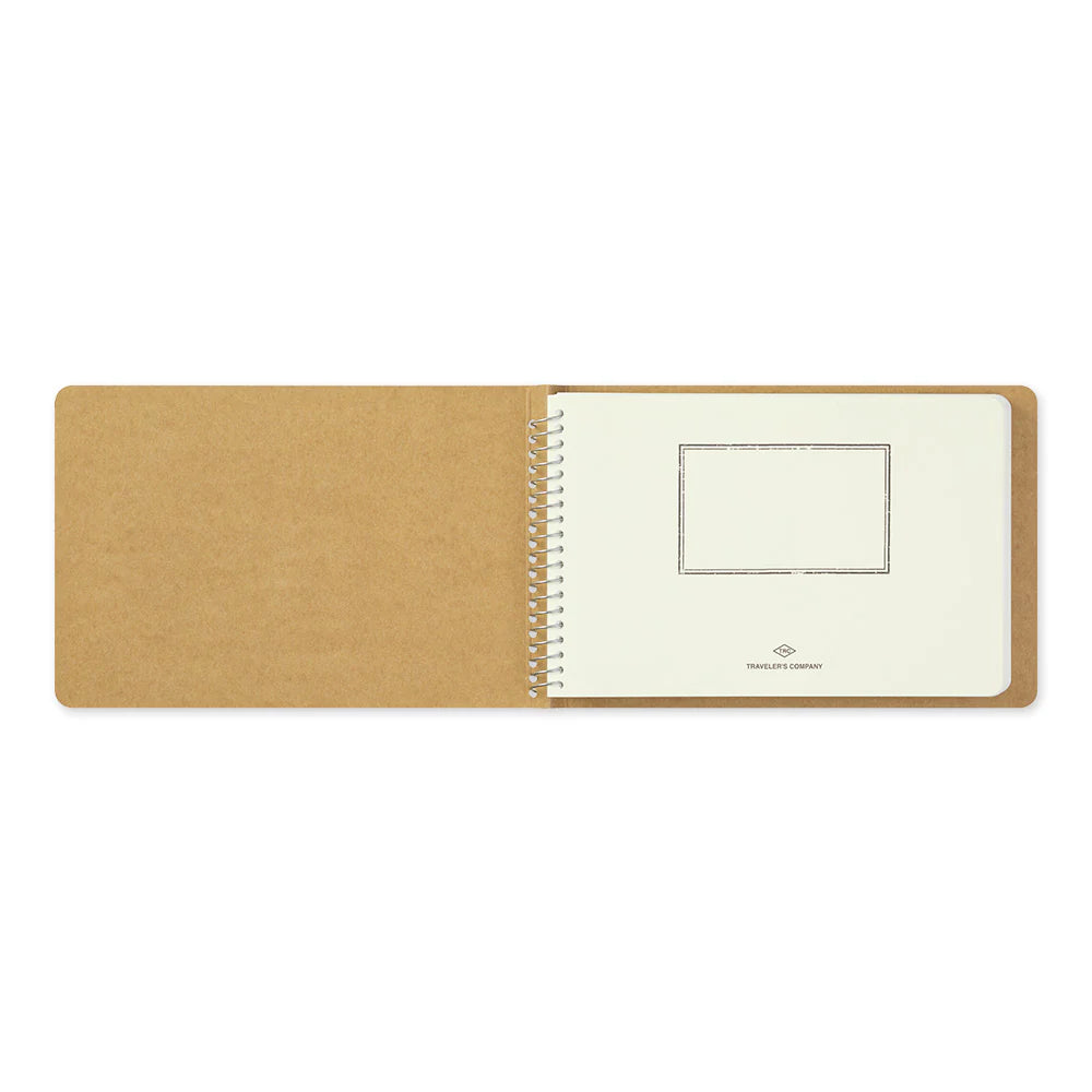 Traveler's Company Spiral Ring Notebook - Blank MD Paper White (B6 Landscape)