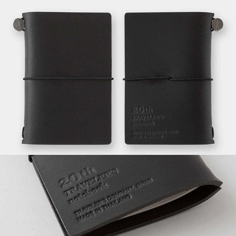 TRAVELER'S Notebook 20th Anniversary Card Size Starter Kit - Black