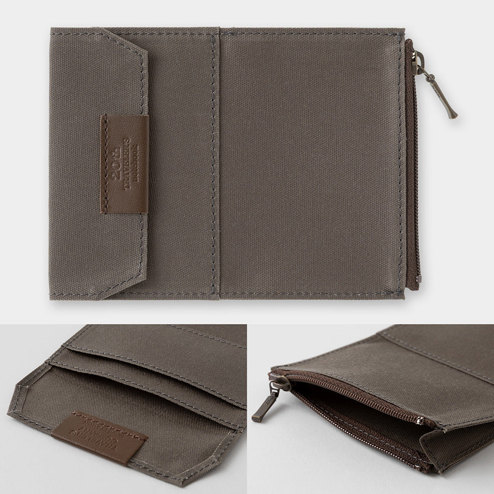 TRAVELER'S Notebook 20th Anniversary Card Size Starter Kit - Brown