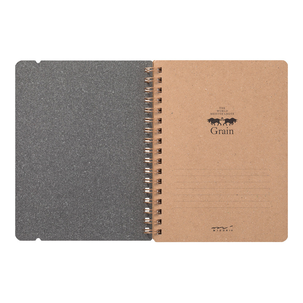 Midori Grain B6 Notebook - Green