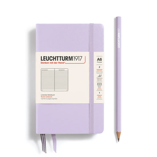 Leuchtturm1917 A6 Pocket Hardcover Ruled Notebook - Lilac