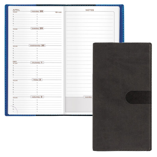 Quo Vadis 2026 Space 17 Weekly Pocket Planner - Texas Black