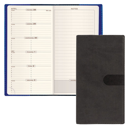 Quo Vadis 2027 Space 17 Weekly Pocket Planner - Texas Black