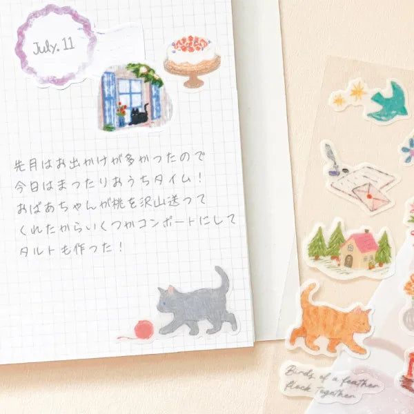 NB Deco Time Stickers - Cat (2 Sheets)
