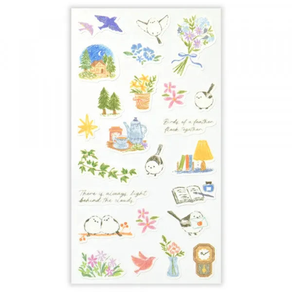 NB Deco Time Stickers - Long-Tailed Tit (2 Sheets)