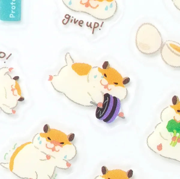 NB Planner Stickers - Exercising Hamster