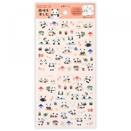 NB Planner Stickers - Panda Enjoying Hobbies