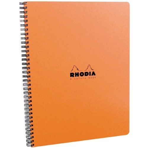 Rhodia 4-Color Wirebound Lined with Margin A4 Notebook - Orange