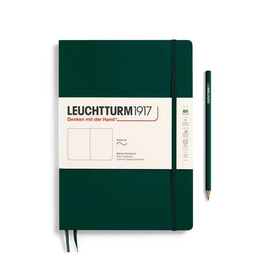 Leuchtturm1917 Composition B5 Softcover Plain Notebook - Forest Green