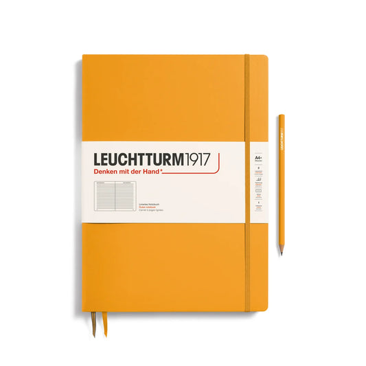 Leuchtturm1917 Master Slim A4+ Hardcover Ruled Notebook - Rising Sun