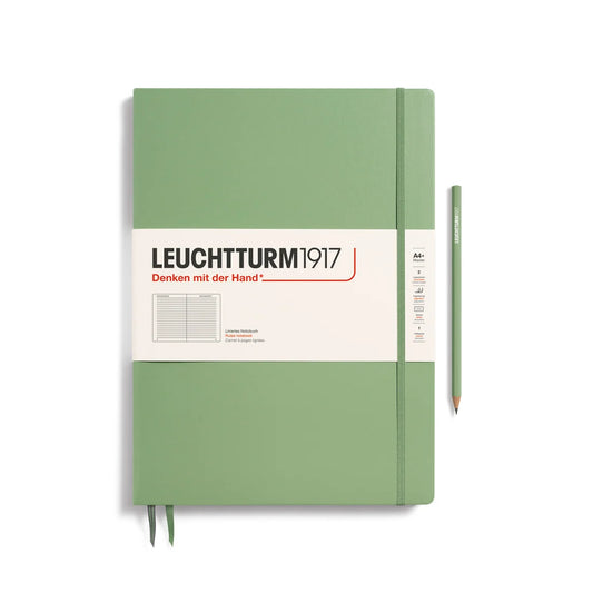 Leuchtturm1917 Master Classic A4+ Hardcover Dotted Notebook - Sage