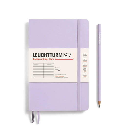 Leuchtturm1917 B6+ Paperback Softcover Ruled Notebook - Lilac