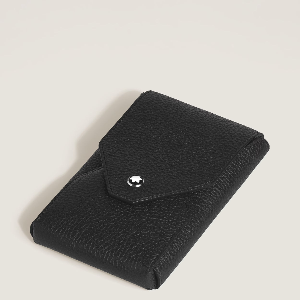 Montblanc Grain Leather Envelope 4-Pen Pouch - Black