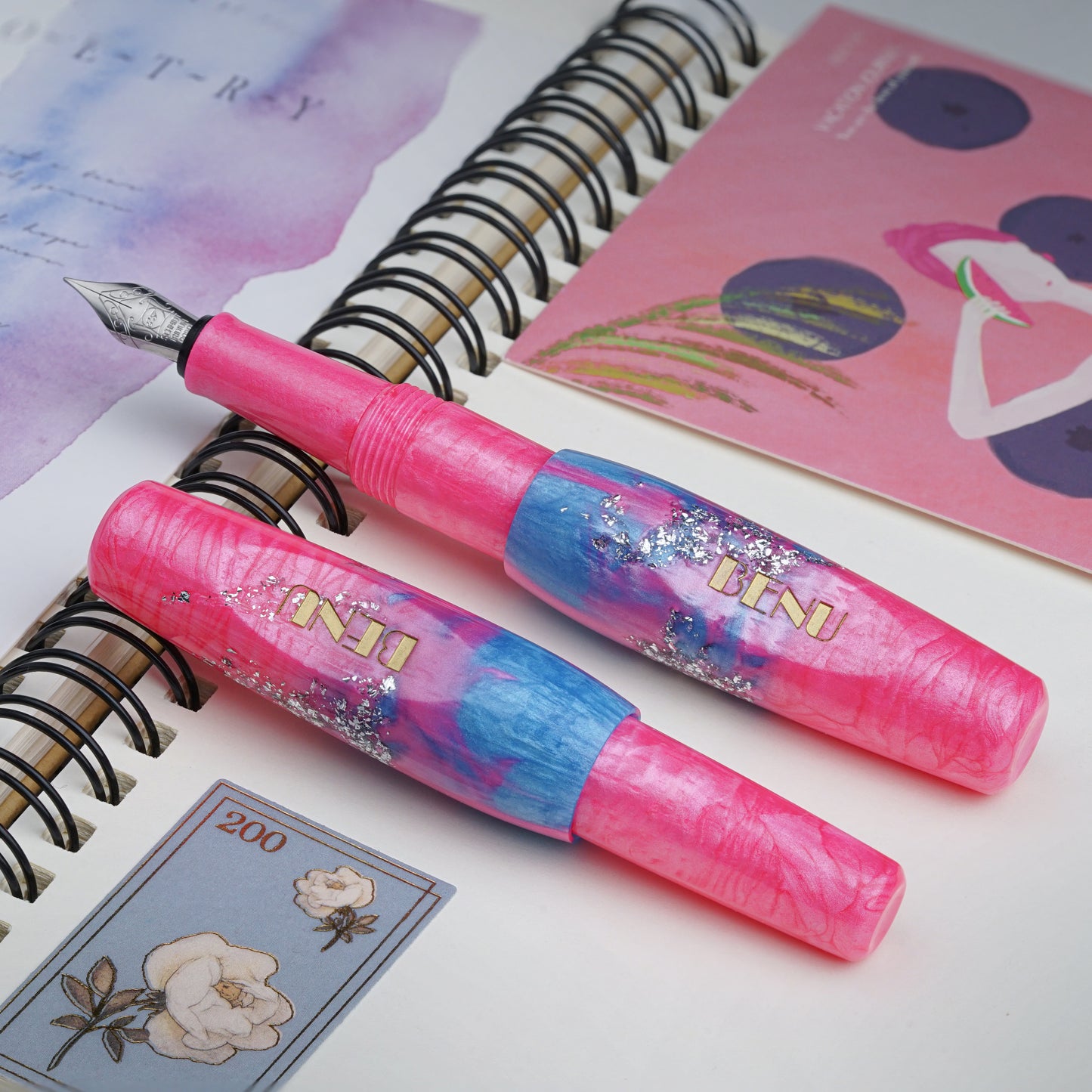 BENU Pixie Fountain Pen - Stardust Pink