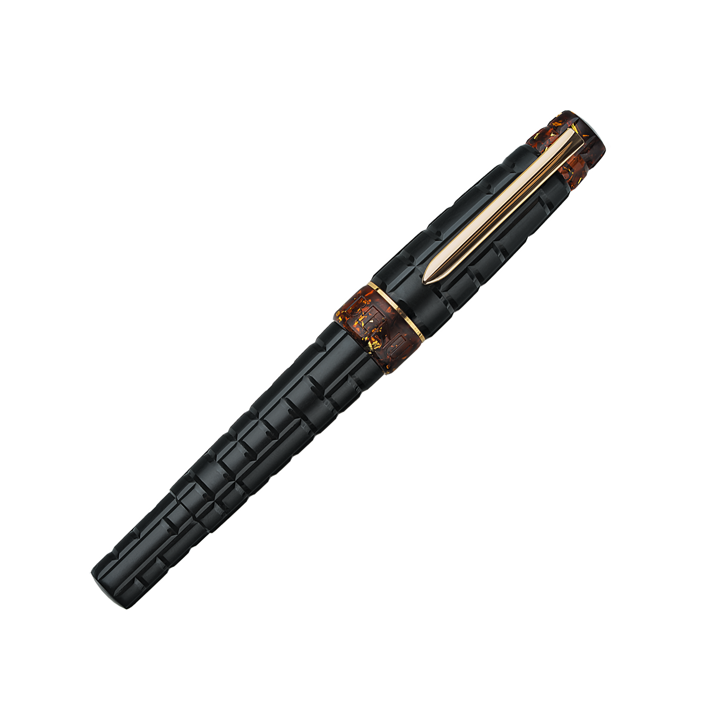 BENU Tessera Collection Fountain Pen - Black Amber