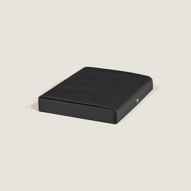 Montblanc Grain Leather 8-Slot Travel Box - Black