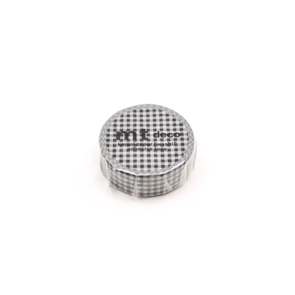MT Masking Tape - Delicate Checkered Black (15mm)