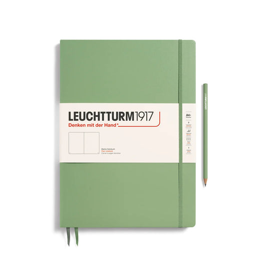 Leuchtturm1917 Master Classic A4+ Hardcover Ruled Notebook - Sage