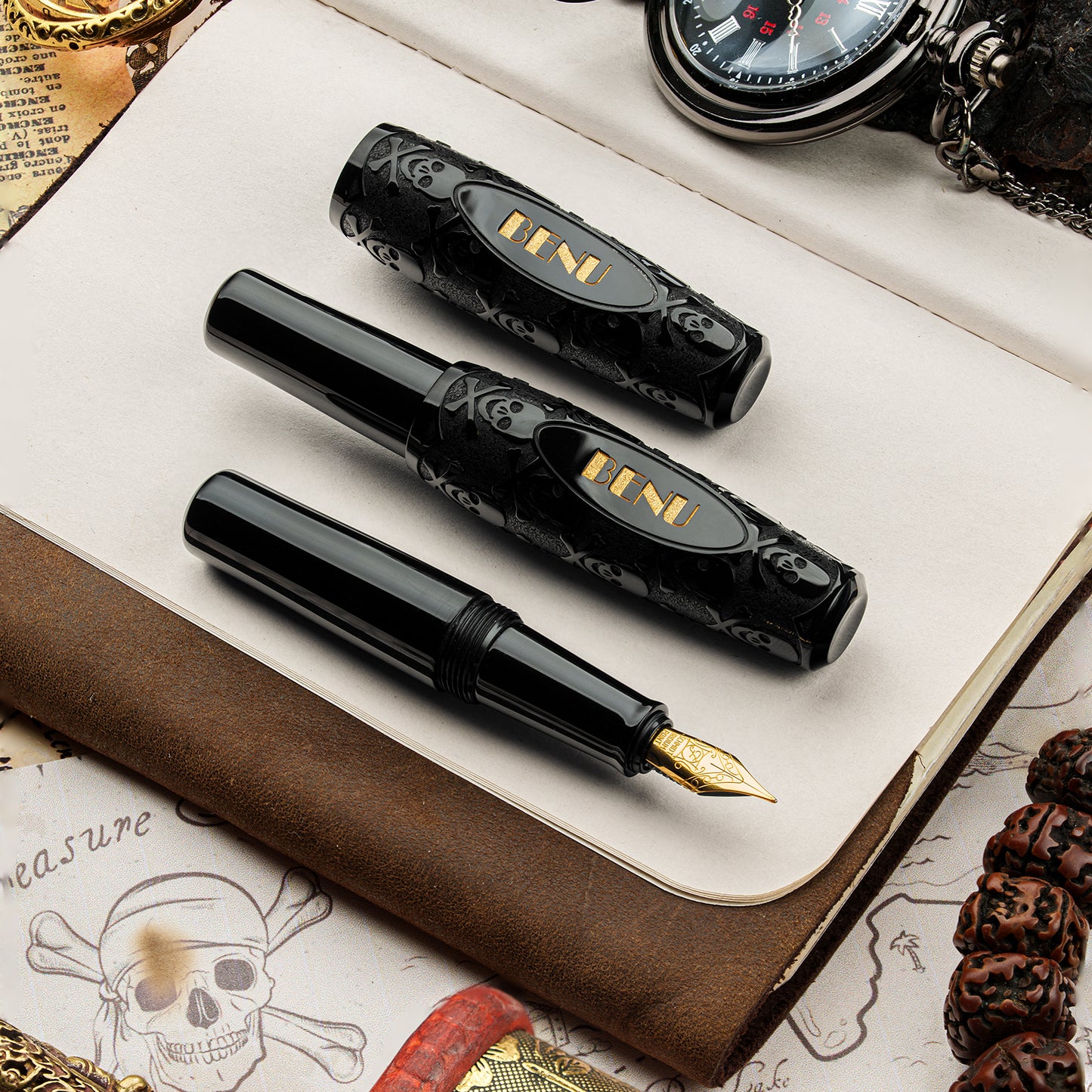 BENU Pixie Jolly Roger Fountain Pen