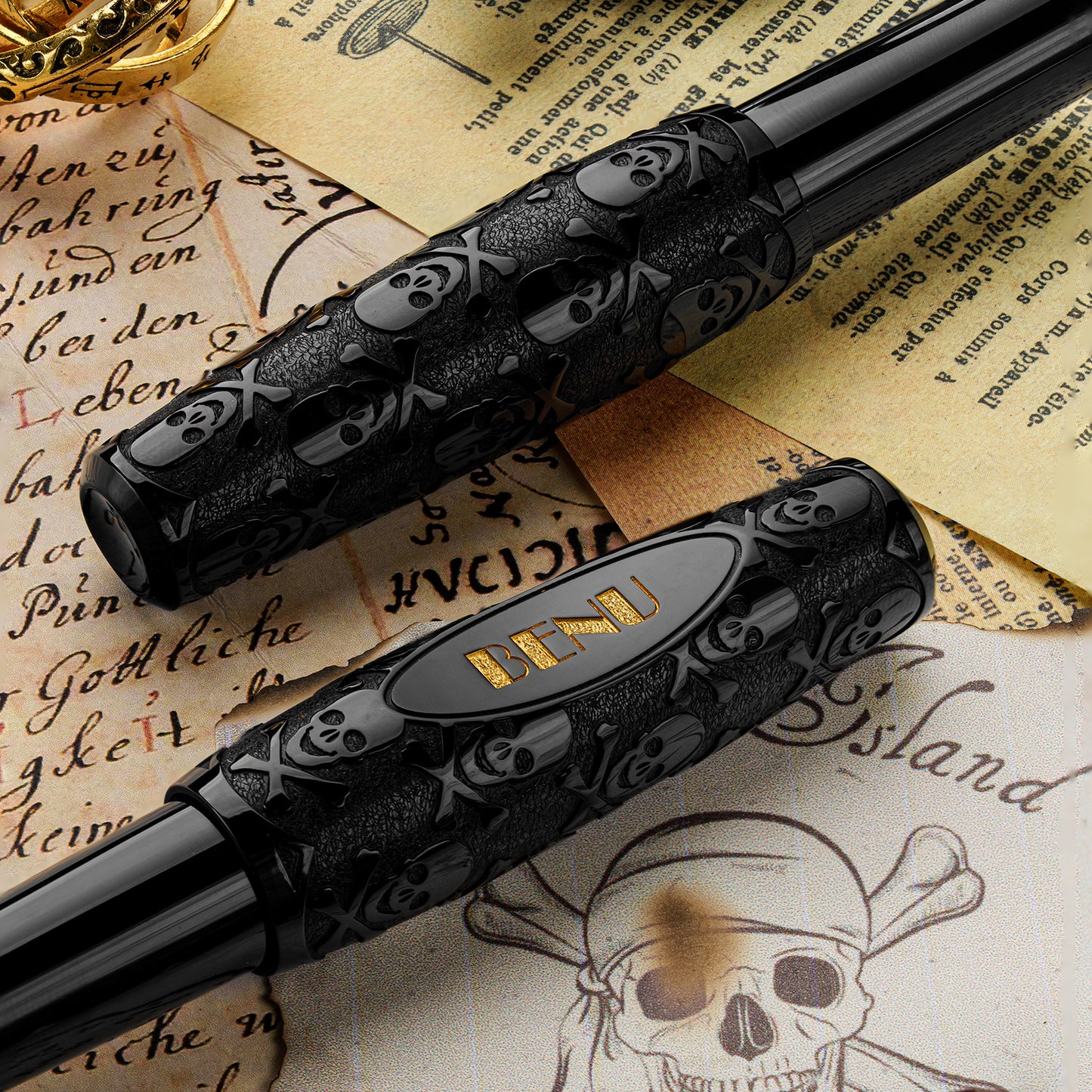 BENU Pixie Jolly Roger Fountain Pen
