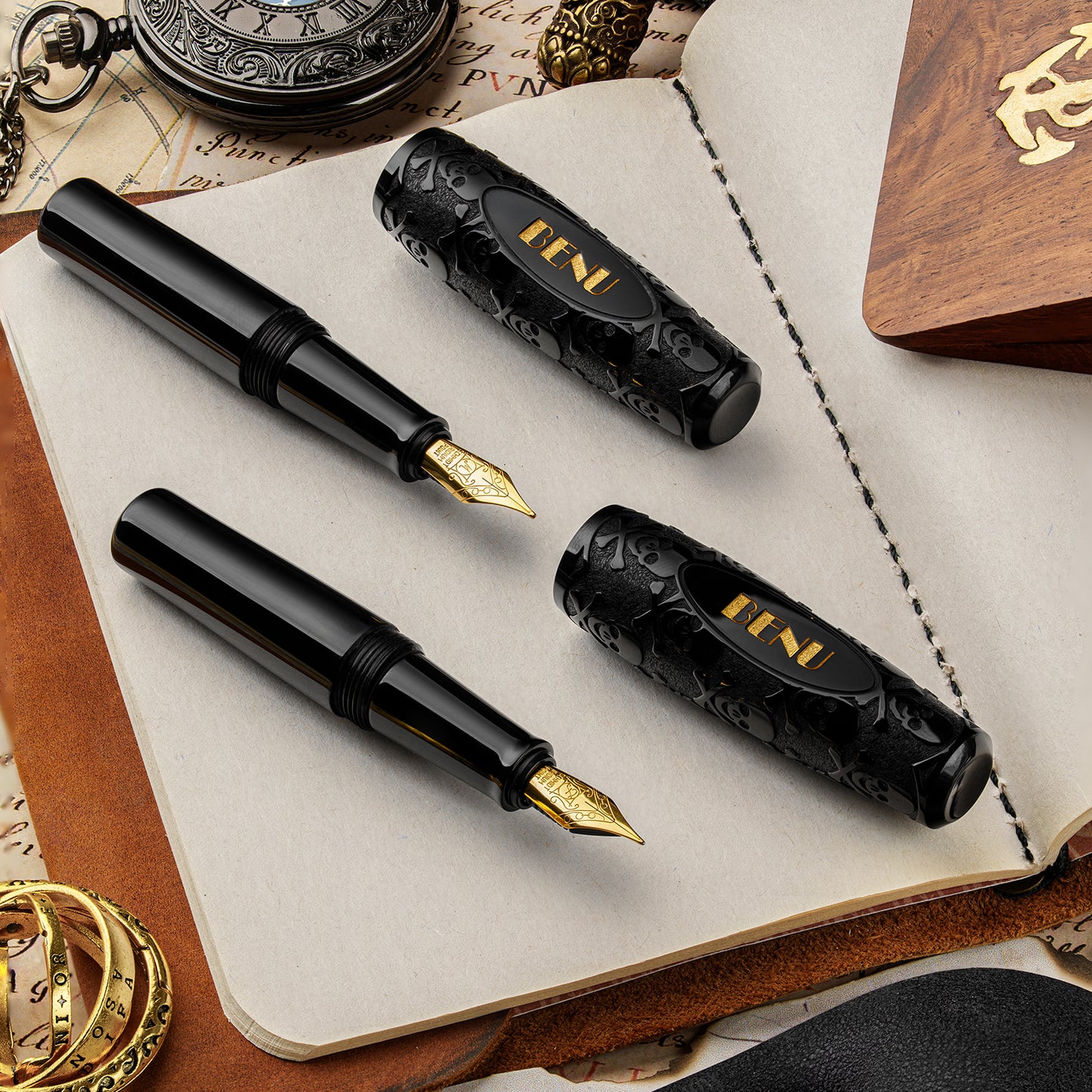 BENU Pixie Jolly Roger Fountain Pen