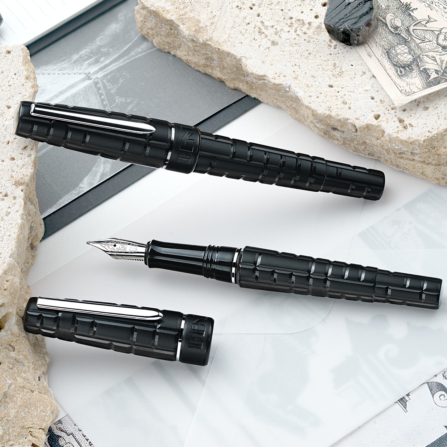 BENU Tessera Collection Fountain Pen - Onyx