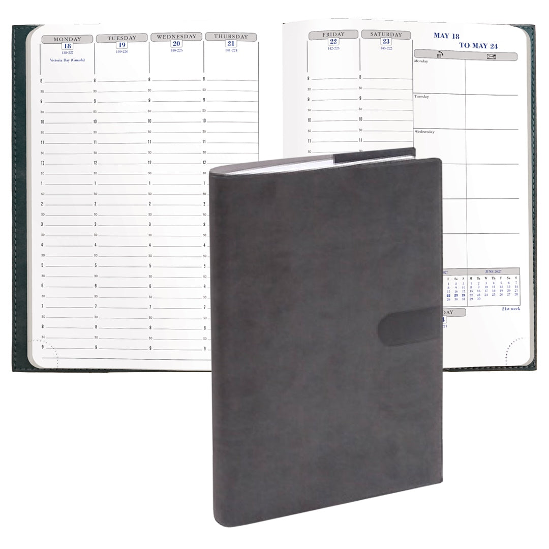 Quo Vadis 2027 Visual Weekly Planner - Texas Black