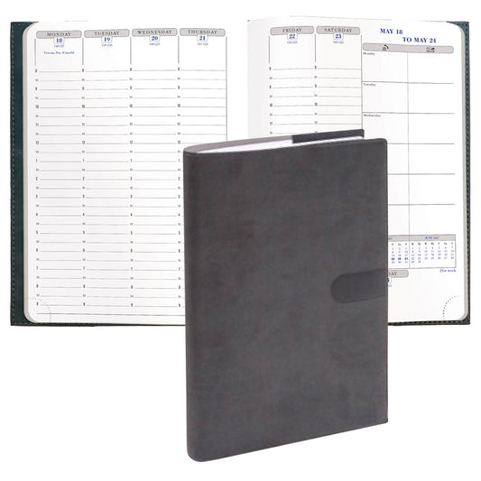 Quo Vadis 2027 Visual Weekly Planner - Texas Black