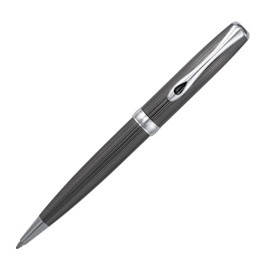 Diplomat Excellence A2 Ballpoint - Black Lacquer with Chrome Trim