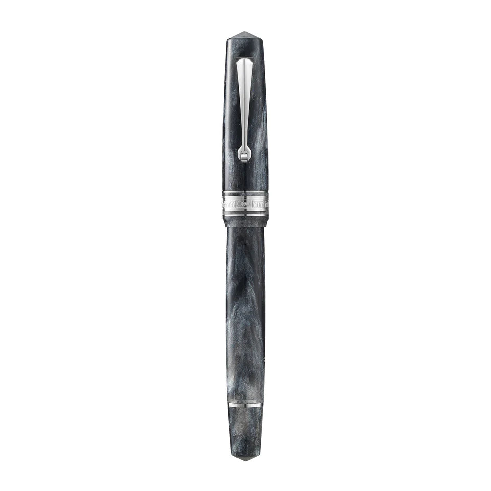 Omas Bologna Fountain Pen - Grigio Luminoso with Silver Trim (Bright Grey)