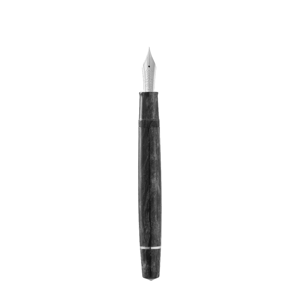 Omas Bologna Fountain Pen - Grigio Luminoso with Silver Trim (Bright Grey)