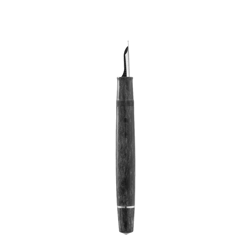 Omas Bologna Fountain Pen - Grigio Luminoso with Silver Trim (Bright Grey)