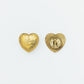 The Superior Labor Brass Heart Pin - D